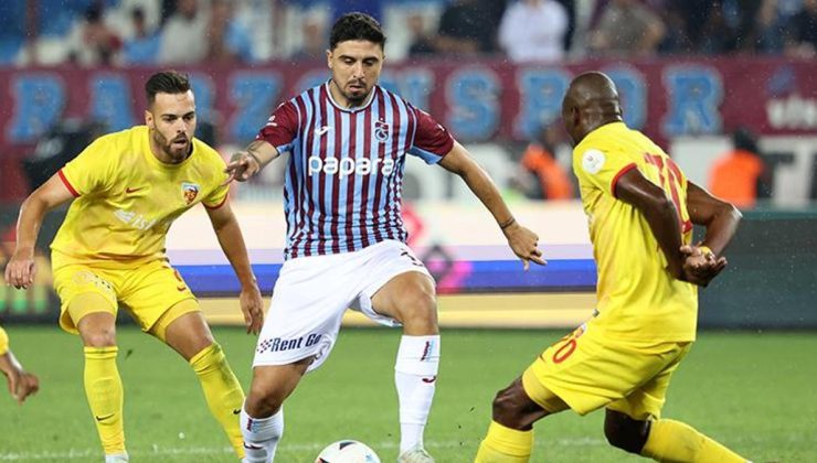 (ÖZET) Trabzonspor – Kayserispor maç sonucu: 2-2 | Şenol Güneş'li Fırtına geri döndü ama…