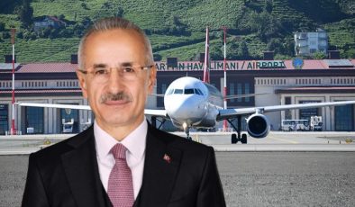 Bakan Uraloğlu açıkladı: Rize-Artvin Havalimanı’nı 2,3 milyon yolcu kullandı