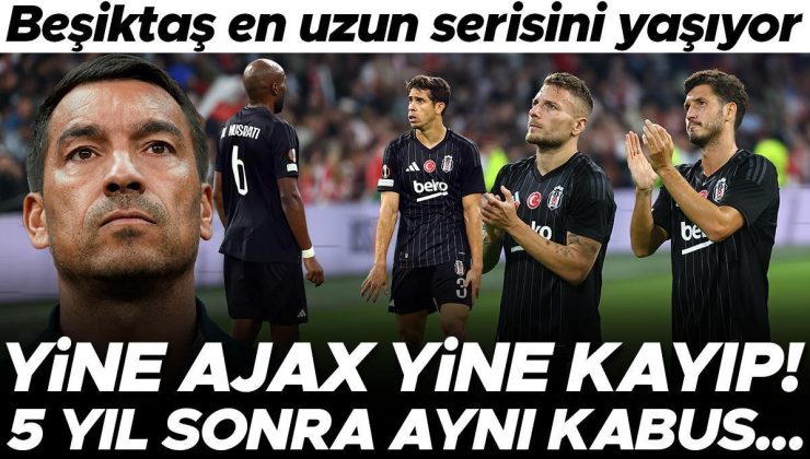 Beşiktaş, Avrupa’da 5 yıl sonra aynı kabusu yaşadı! Son 4 maçta 15 gol…