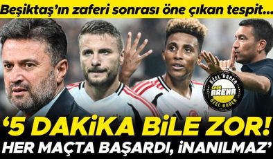 Beşiktaş’ın Sivasspor galibiyeti sonrası öne çıkan tespit: Her maçta bunu yaptı | 5 dakika bile aslanın ağzında