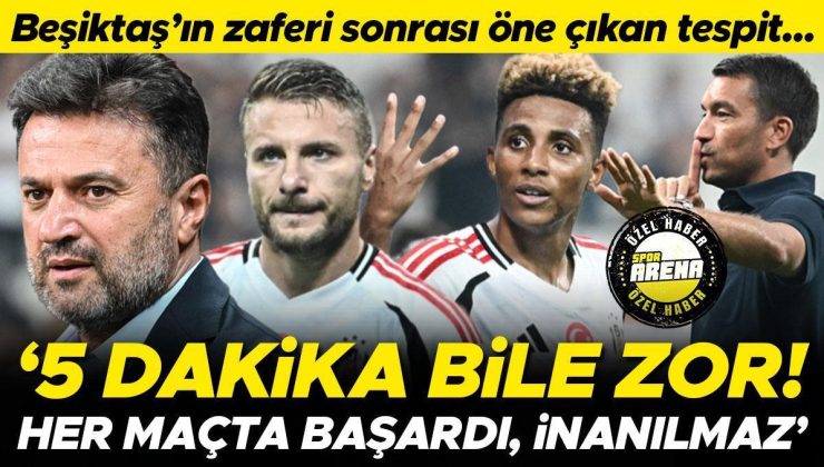 Beşiktaş’ın Sivasspor galibiyeti sonrası öne çıkan tespit: Her maçta bunu yaptı | 5 dakika bile aslanın ağzında