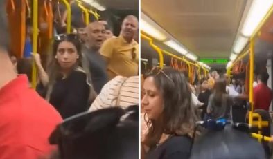 Bursa’da metroda yer verme kavgası