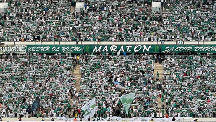 Bursaspor taraftarından dev destek!