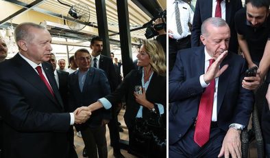 Cumhurbaşkanı Erdoğan, Ankara’da bir pastanede vatandaşlarla sohbet etti