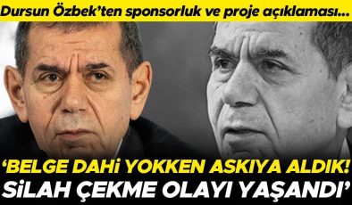 Dursun Özbek’ten sponsor ve proje açıklaması: Belge olmamasına rağmen askıya aldık | Silah çekme olayı yaşandı