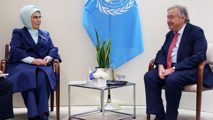 Emine Erdoğan, Guterres ile görüştü