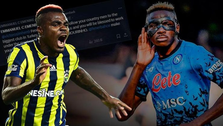 Emmanuel Emenike, Victor Osimhen'i Fenerbahçe'ye çağırdı! 'Mourinho altında çalışmaktan mutluluk duyacaksın'