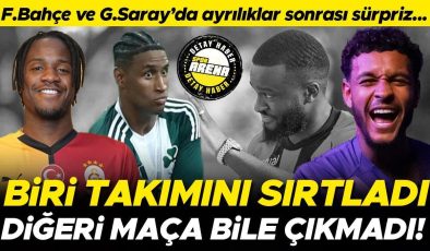 Fenerbahçe ve Galatasaray’da ayrılıklar sonrası sürpriz! Biri takımını sırtladı, diğeri maça bile çıkamadı…