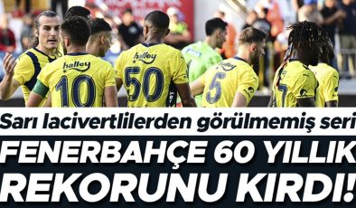 Fenerbahçe’den inanılmaz seri: 60 yıllık rekoru kırdı