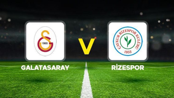 Galatasaray Çaykur Rizespor maçı ne zaman, saat kaçta, hangi kanalda? İlk 11’ler belli oldu