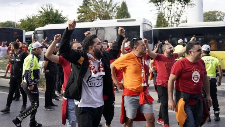 Galatasaray taraftarı Kadıköy’e böyle geldi