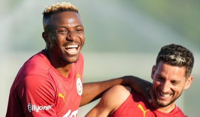 Galatasaray’da Victor Osimhen ilk antrenmanına çıktı