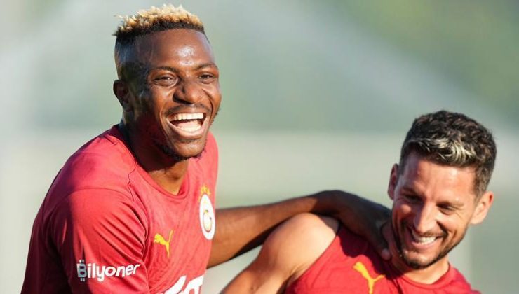 Galatasaray’da Victor Osimhen ilk antrenmanına çıktı