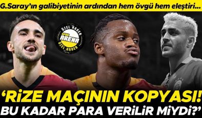 Galatasaray’ın Gaziantep FK galibiyeti sonrası hem övgü hem eleştiri: Rize maçının tekrarı mı yayınlandı? | Bu kadar para verilir miydi?