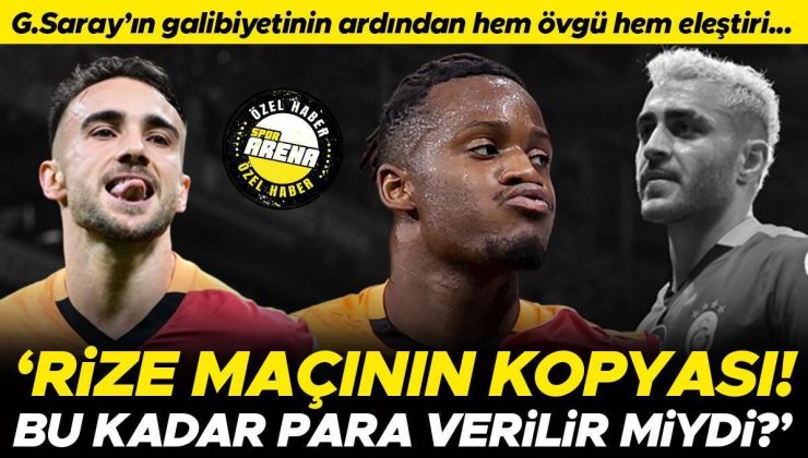 Galatasaray’ın Gaziantep FK galibiyeti sonrası hem övgü hem eleştiri: Rize maçının tekrarı mı yayınlandı? | Bu kadar para verilir miydi?