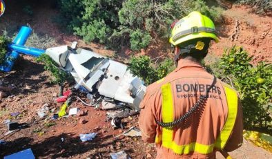 İspanya’da korkunç kaza: Helikopter yüksek gerilim hattına çarptı