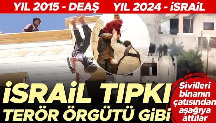 İsrail’in vahşeti ölü diri ayırmıyor: Filistinlileri vurup çatıdan attılar