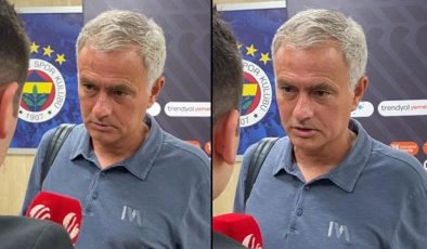 Jose Mourinho, Galatasaray maçı sonrası soru sormaya çalışan muhabire sinirlendi! ‘Şaka mı yapıyorsun?’