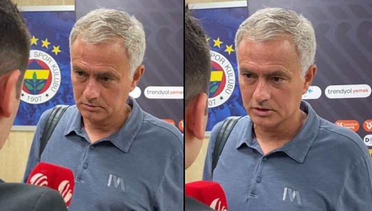 Jose Mourinho, Galatasaray maçı sonrası soru sormaya çalışan muhabire sinirlendi! ‘Şaka mı yapıyorsun?’