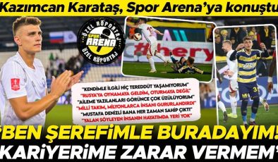 Kazımcan Karataş’tan özel açıklamalar: ‘Ben şerefimle buradayım, kariyerime zarar vermem’ | Mustafa Denizli ve Montella sorusuna yanıt…