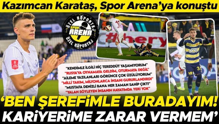 Kazımcan Karataş’tan özel açıklamalar: ‘Ben şerefimle buradayım, kariyerime zarar vermem’ | Mustafa Denizli ve Montella sorusuna yanıt…