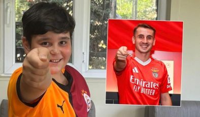 Kerem Aktürkoğlu’nun gidişine üzülen 10 yaşındaki Galatasaraylı Rüzgar: ‘Benfica taraftarları ona çok iyi baksın…’