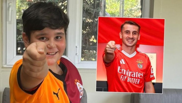 Kerem Aktürkoğlu’nun gidişine üzülen 10 yaşındaki Galatasaraylı Rüzgar: ‘Benfica taraftarları ona çok iyi baksın…’