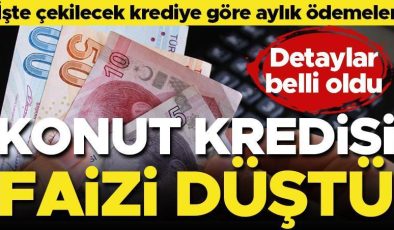 Konut kredisi faizi düşüyor… İşte çekilecek krediye göre aylık taksitler