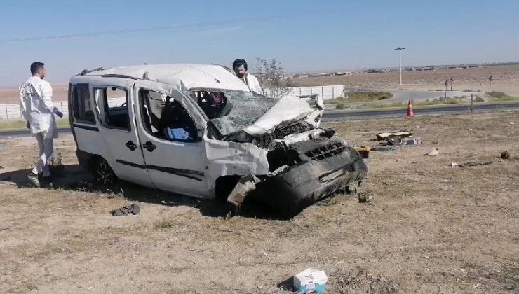 Konya Karapınar’da korkunç kaza: 2 can kaybı, 3 yaralı