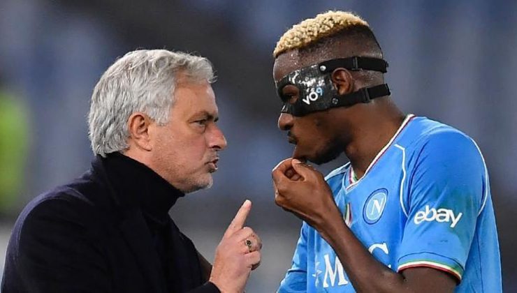 Mourinho’nun Victor Osimhen sözleri gündem oldu: Kendini yere atıyor