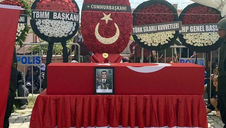 Şehit Binbaşı Osman Ayan, son yolculuğuna uğurlandı