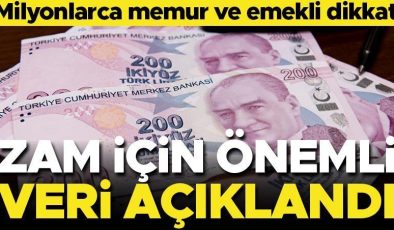 Son dakika… Memur ve emekliler dikkat! Zam için ikinci veri açıklandı