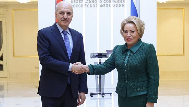 TBMM Başkanı Numan Kurtulmuş, Rusya Federasyon Konseyi Başkanı Matviyenko ile görüştü