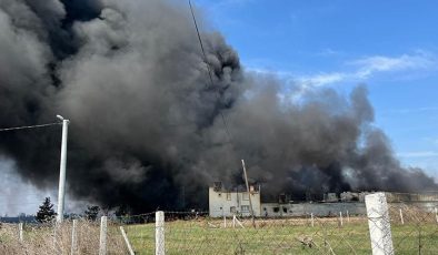 Tekirdağ’da fabrika yangını: Ekipler müdahale ediyor