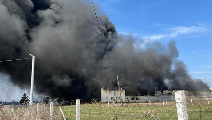 Tekirdağ’da fabrika yangını: Ekipler müdahale ediyor