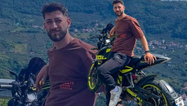 Trabzon’da motosikletli Yalçın Davulcu’nun feci ölümü