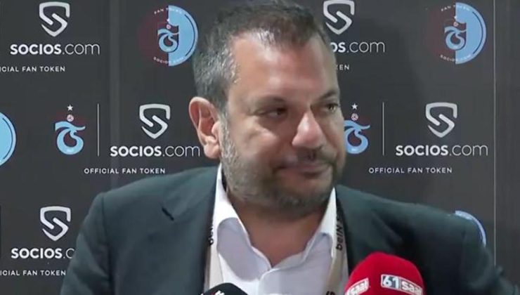 Trabzonspor Başkanı Ertuğrul Doğan maç sonu hakeme patladı: Beşiktaş formasıyla çıksaydı!