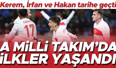 A Milli Takım’da Kerem Aktürkoğlu ve İrfan Can Kahveci ilki yaşadı! Hakan Çalhanoğlu tarihe geçti