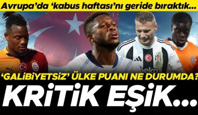 Avrupa’da kabus haftasını geride bıraktık! Galatasaray ve Fenerbahçe berabere kaldı, Beşiktaş ve Başakşehir yenildi… Gözler ülke puanında, kritik eşik…