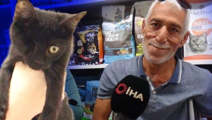 Bahçesinde balık pişirirken yanına kedi geldi, 60 bin lira ödülün sahibi oldu