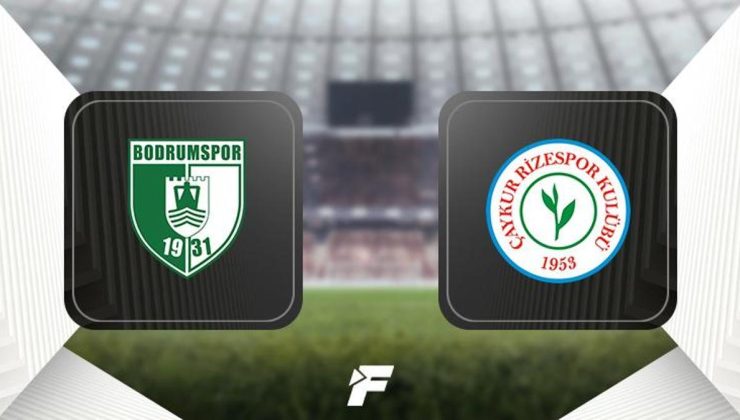 Bodrum FK-Çaykur Rizespor maçı ne zaman, saat kaçta, hangi kanalda canlı yayınlanacak? (İlk 11'ler)