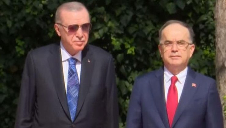 Cumhurbaşkanı Erdoğan Arnavutluk’ta: Resmi törenle karşılandı