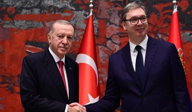 Cumhurbaşkanı Erdoğan ile Sırbistan Cumhurbaşkanı Vucic ortak basın toplantısı düzenliyor