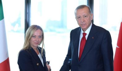 Cumhurbaşkanı Erdoğan, İtalya Başbakanı Meloni ile görüştü