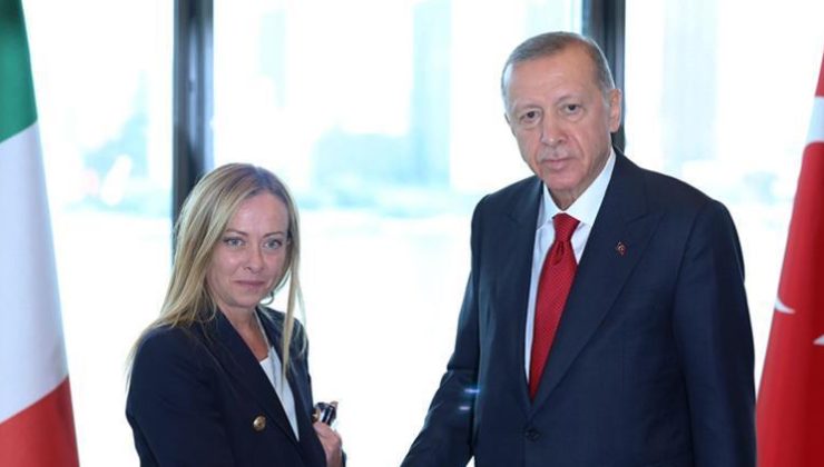 Cumhurbaşkanı Erdoğan, İtalya Başbakanı Meloni ile görüştü