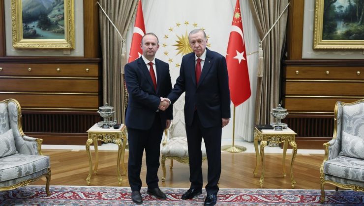 Cumhurbaşkanı Erdoğan, Kuzey Makedonya Meclis Başkanı Gaşi’yi kabul etti