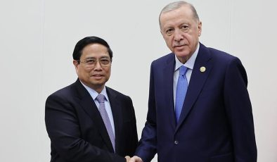 Cumhurbaşkanı Erdoğan, Vietnam Başbakanı Minh Chinh’i kabul etti