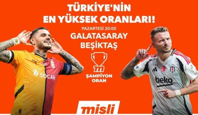 Dev derbi, Türkiye’nin en yüksek oranlarıyla Misli’de!