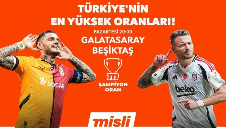 Dev derbi, Türkiye’nin en yüksek oranlarıyla Misli’de!