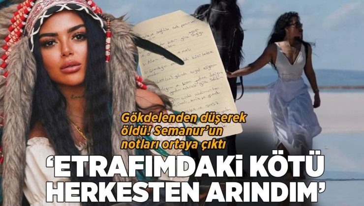 Gökdelenden düşerek öldü! Semanur’un notları ortaya çıktı